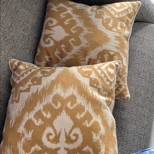 Two decorative pillows